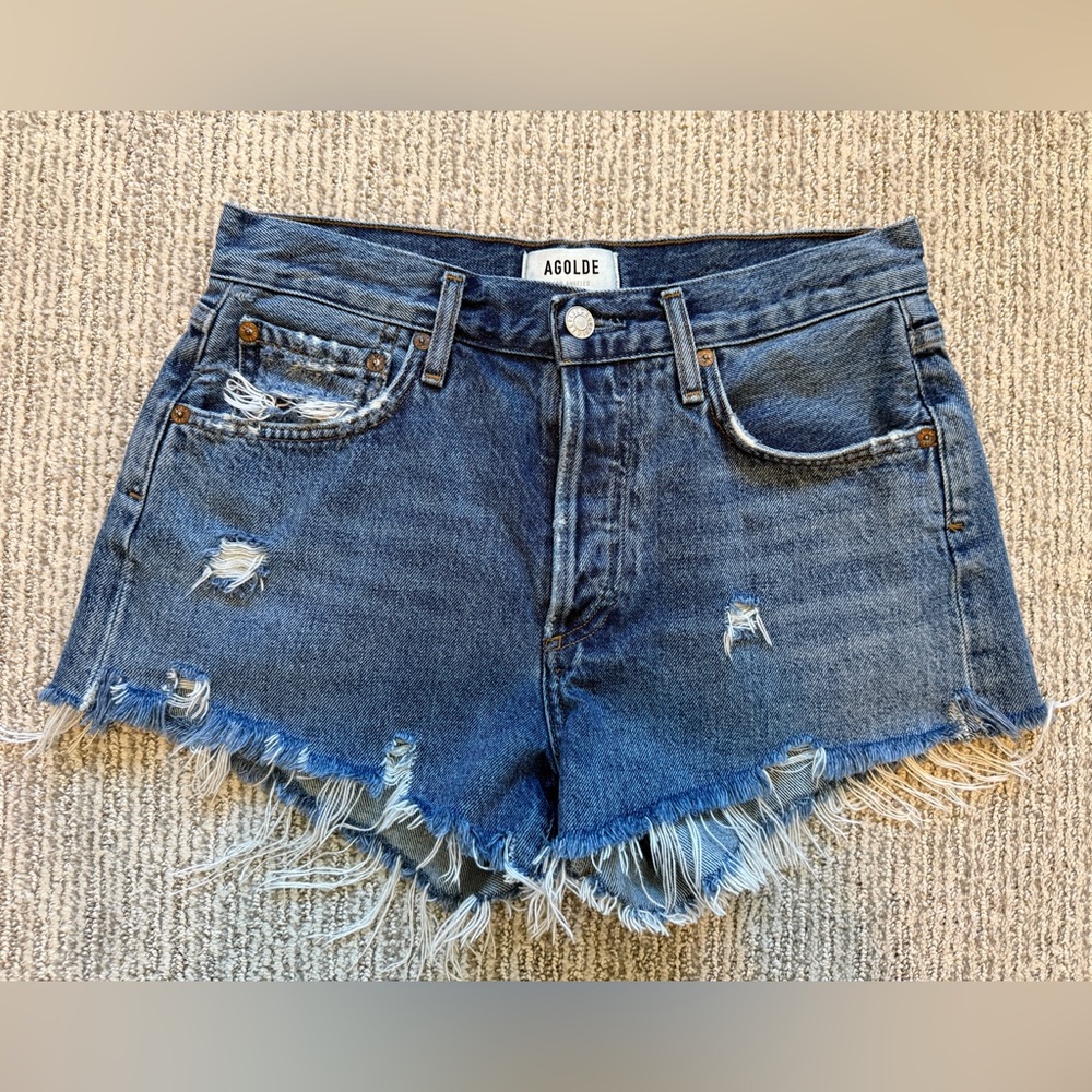 Agolde Parker shorts in Lowkey size 25